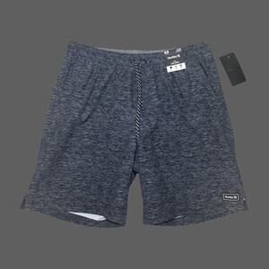 Hurley Static Volley Swim Short Size M Black NWT HSP22VMS-03945